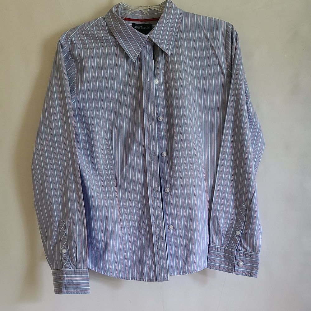 Ann Taylor Top Women blouse size 10 and Loft vest size M - Picture 2 of 9